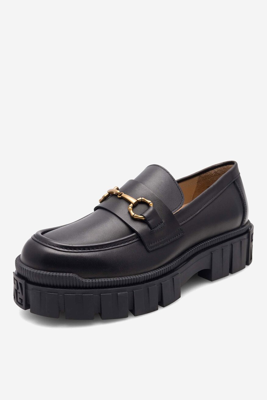 Loafersy skórzane