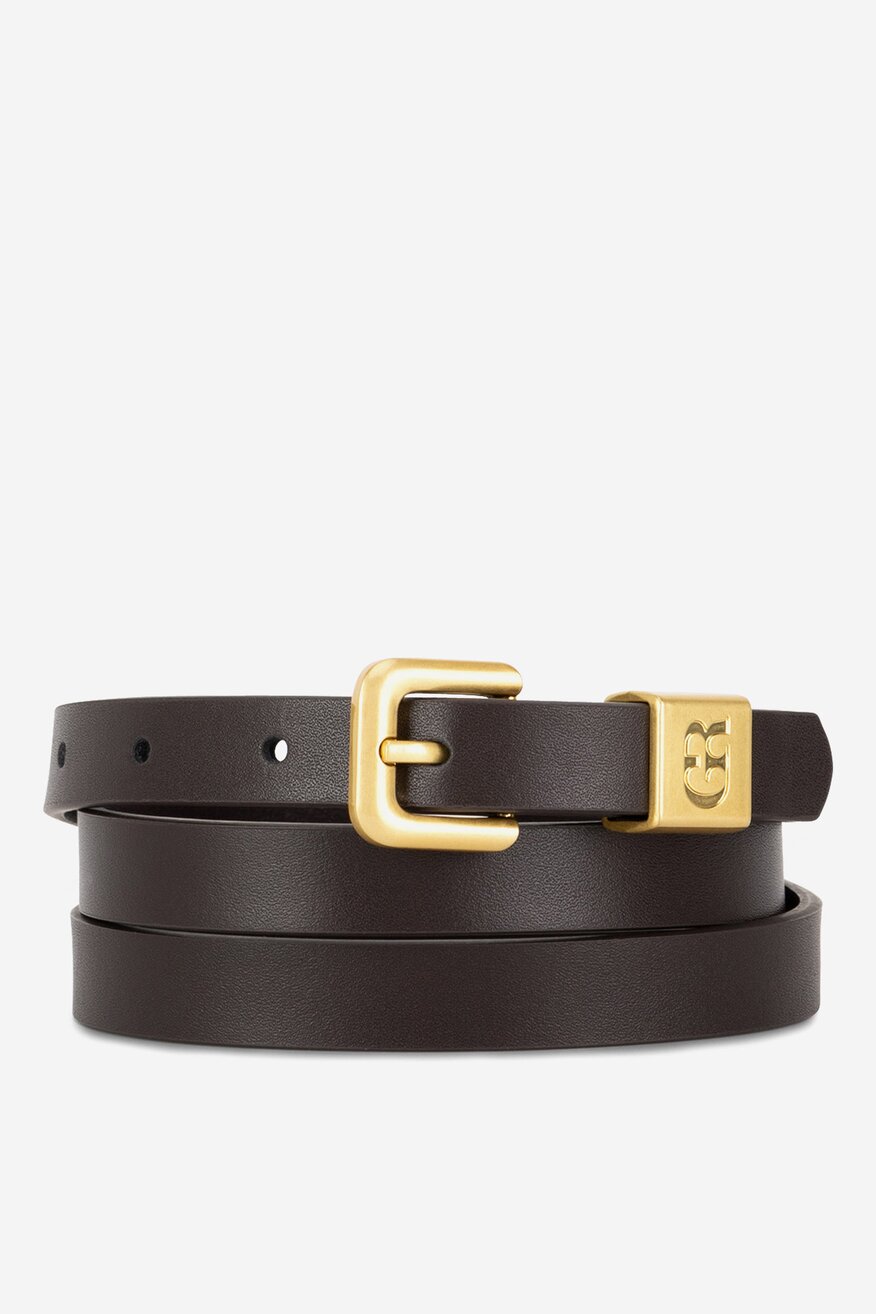 Pasek damski skórzany