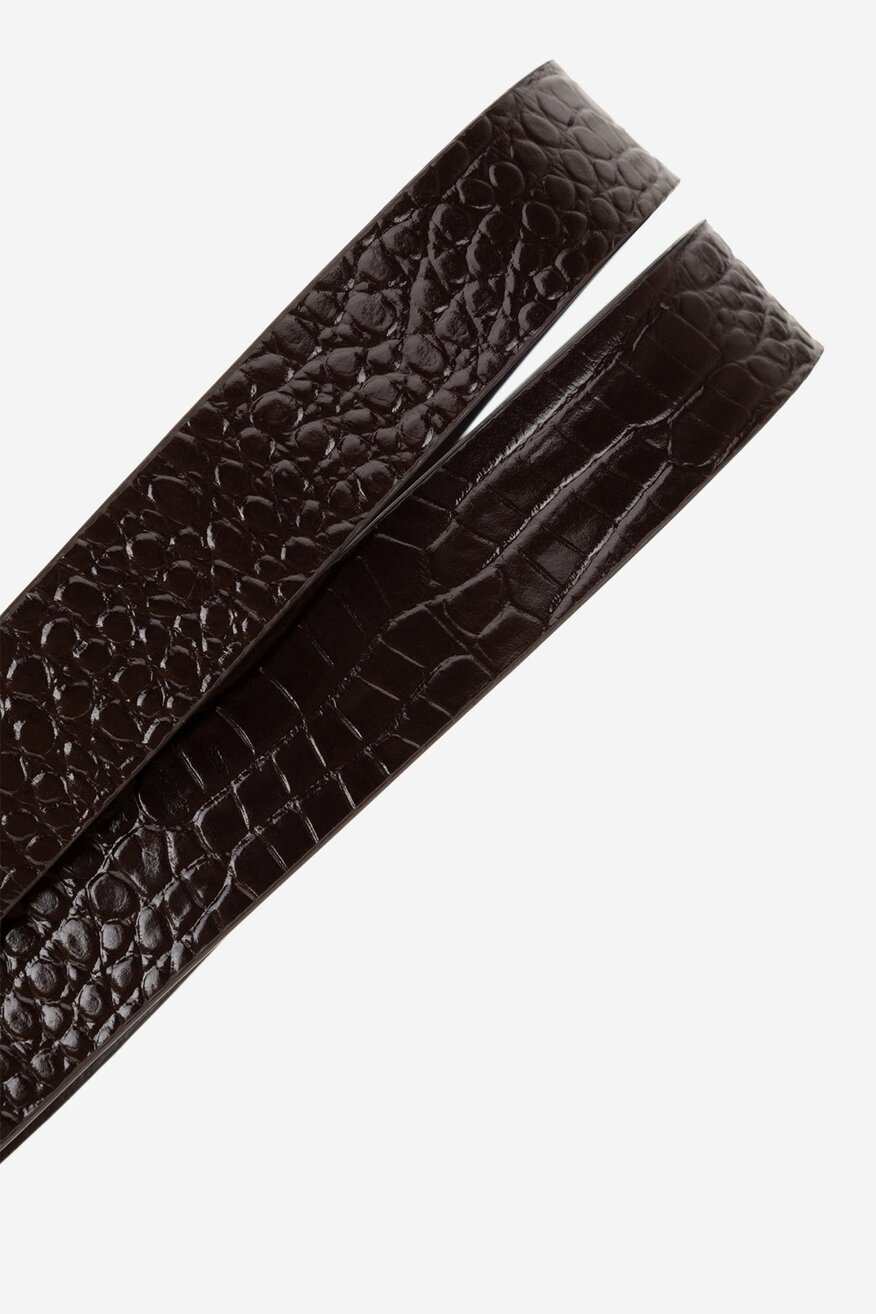 Pasek damski skórzany