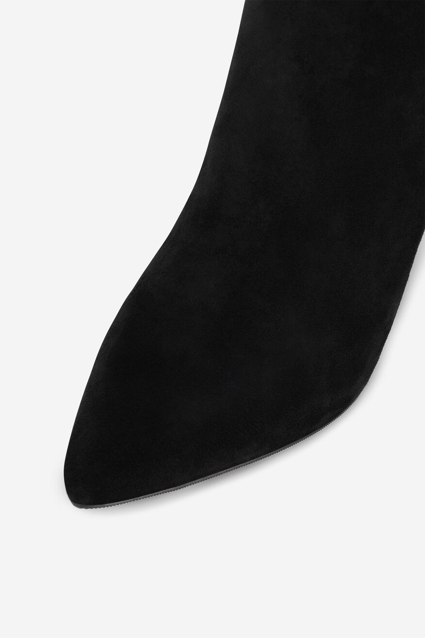 Botki skórzane na szpilce