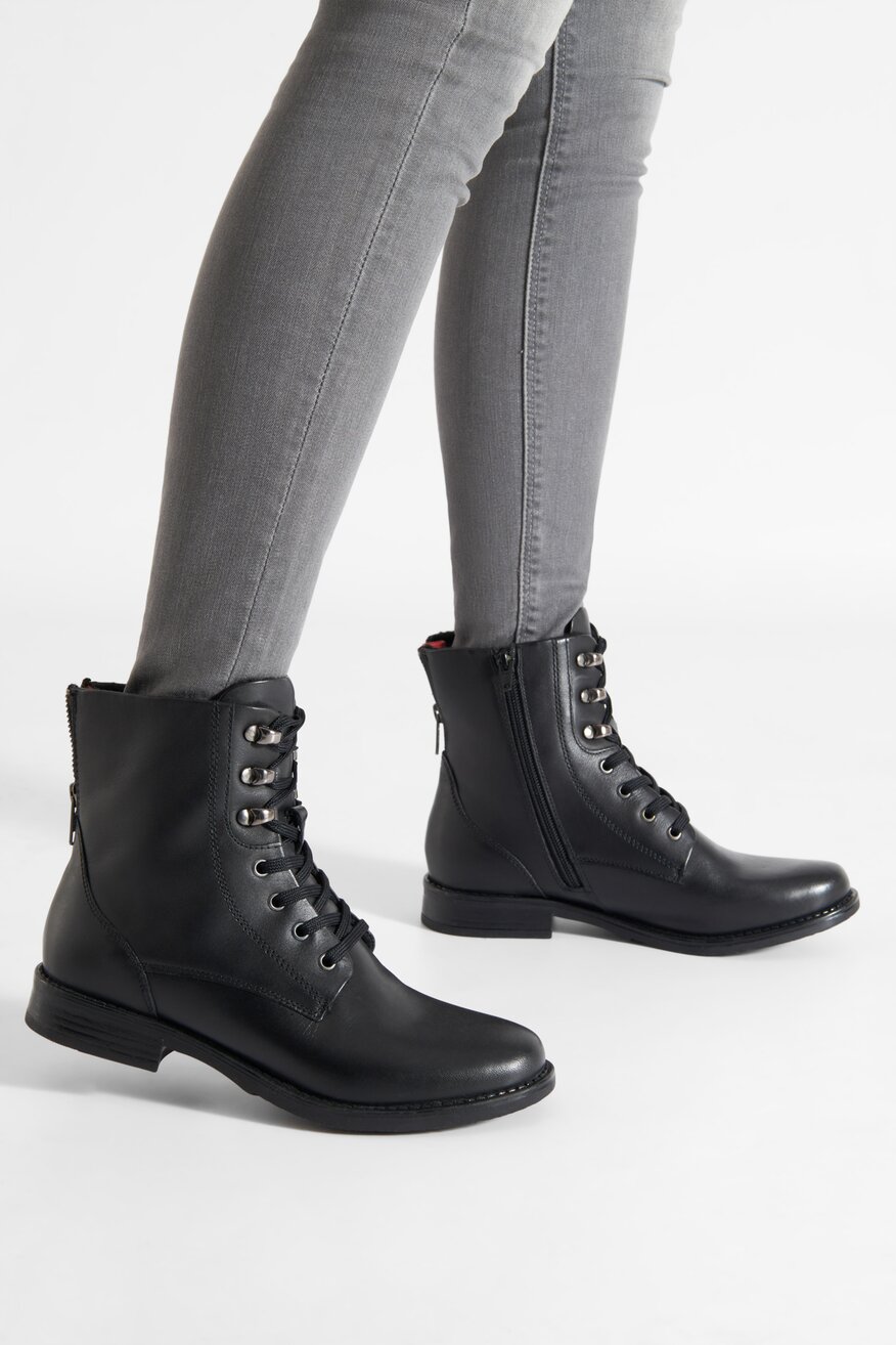 Trzewiki skórzane ocieplane