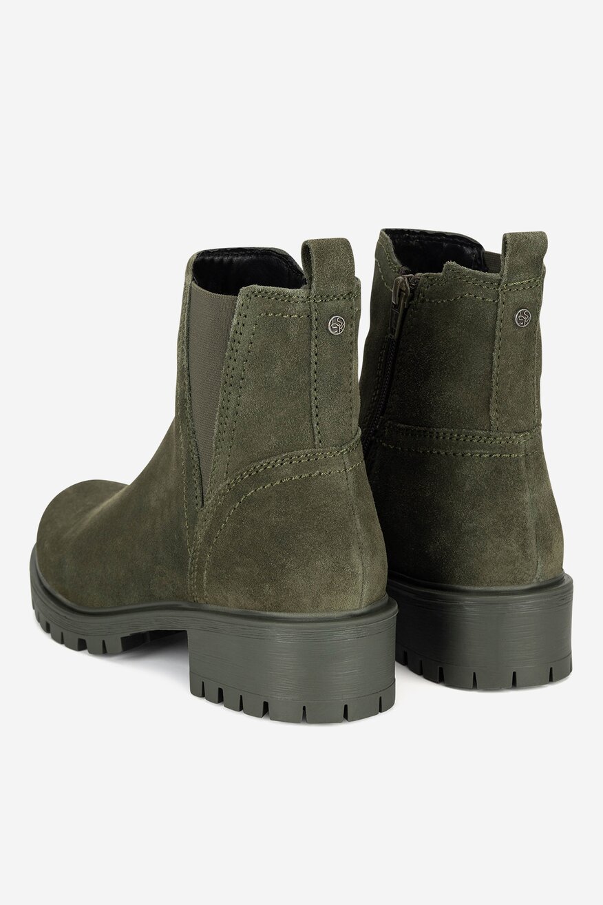 Botki skórzane ocieplane