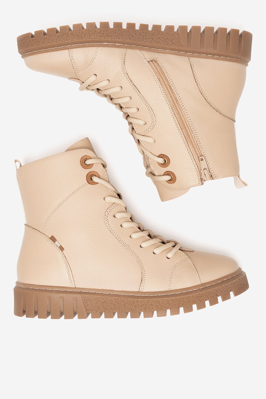 Trzewiki skórzane ocieplane