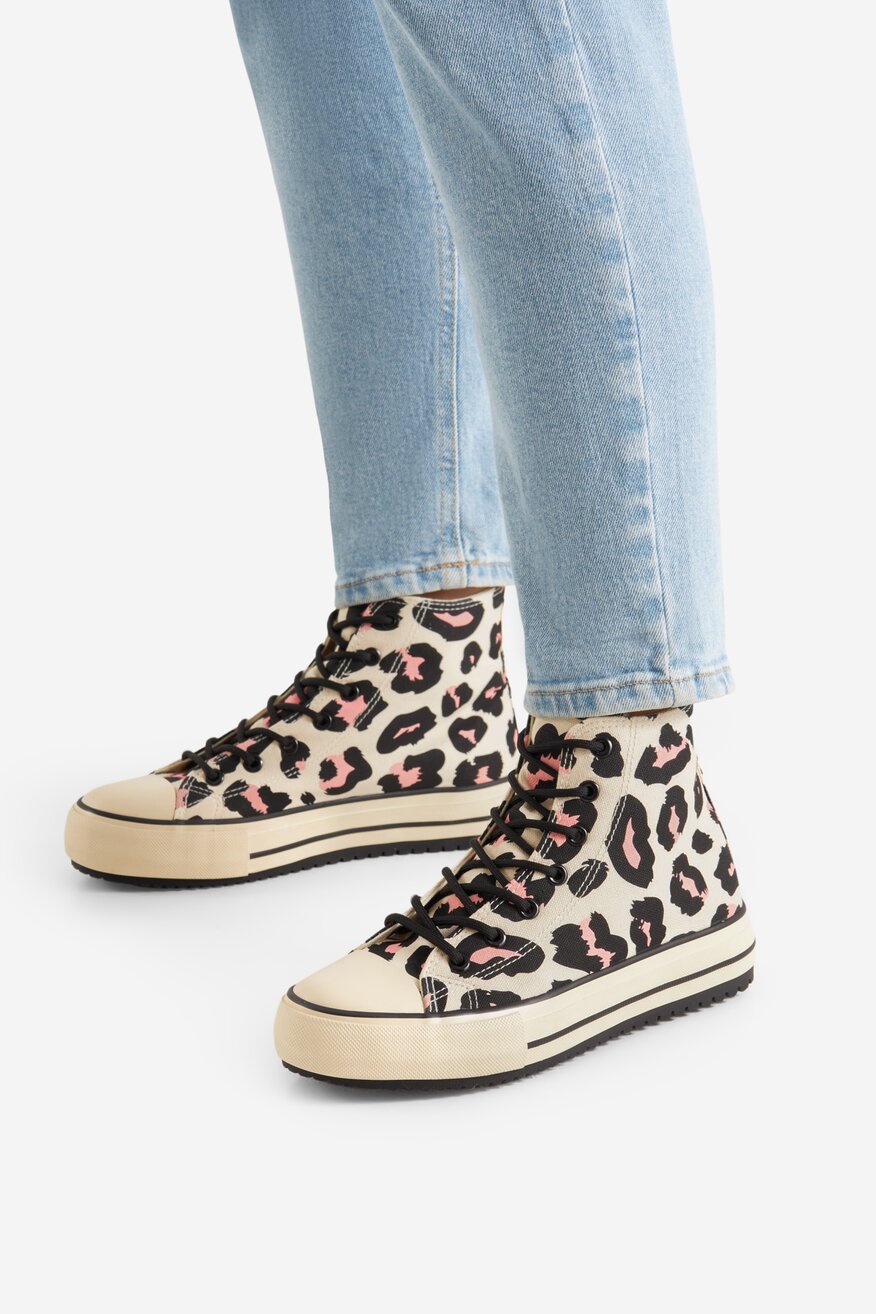 Trampki wysokie na platformie