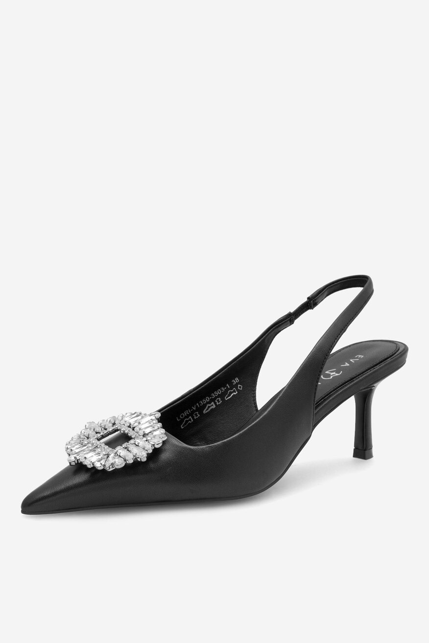 Czółenka skórzane