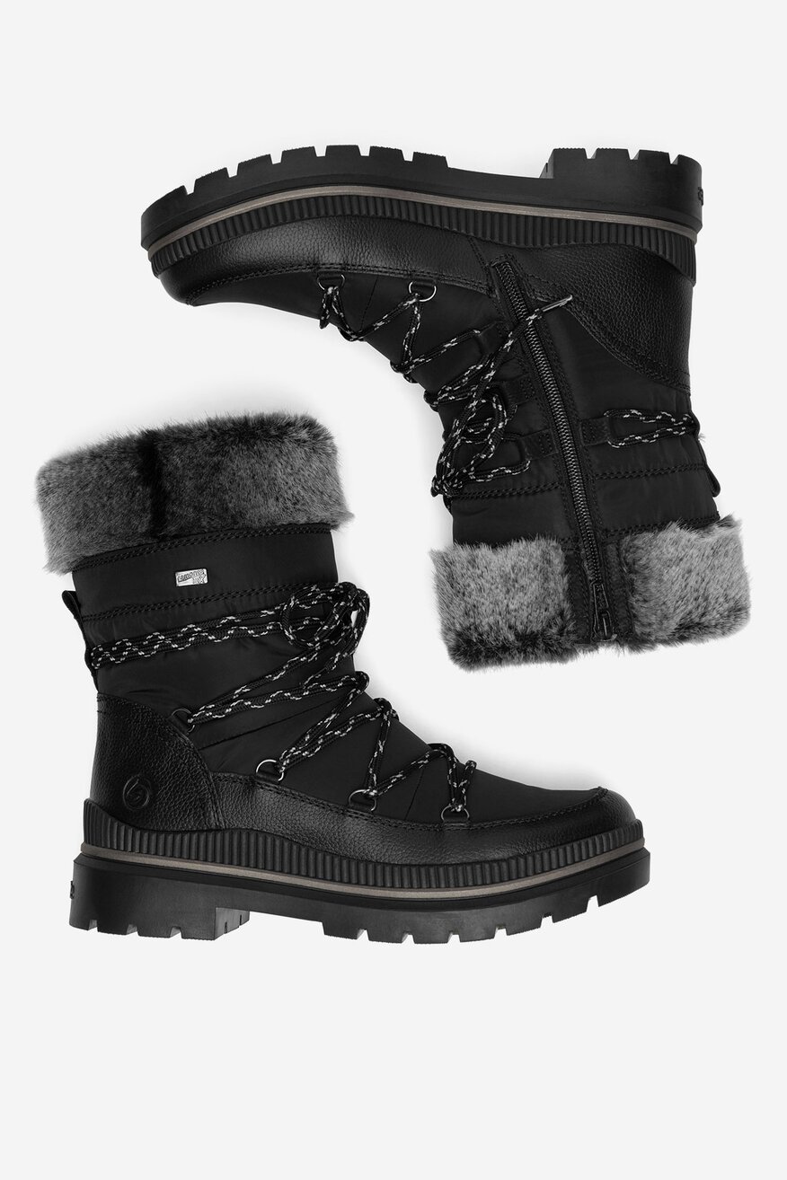 Śniegowce skórzane ocieplane