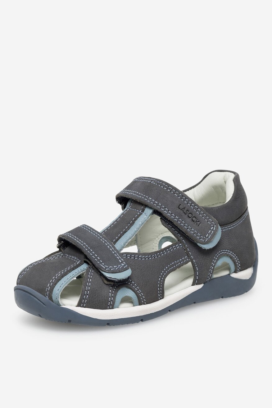 Sandały skórzane na rzepy