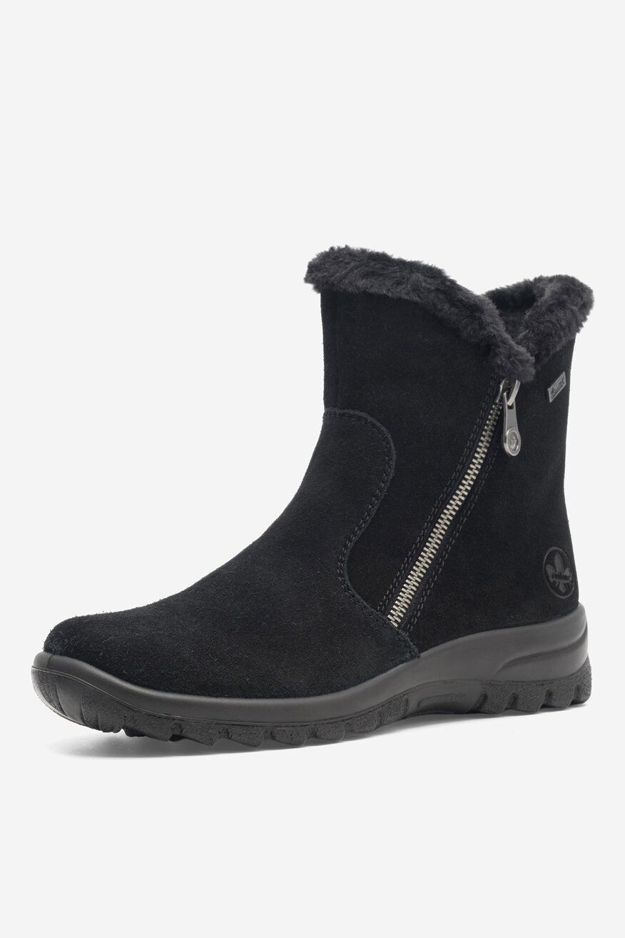 Botki skórzane ocieplane