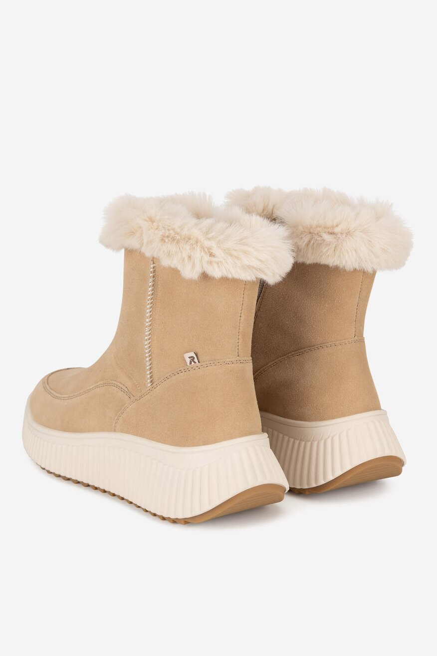 Botki skórzane ocieplane