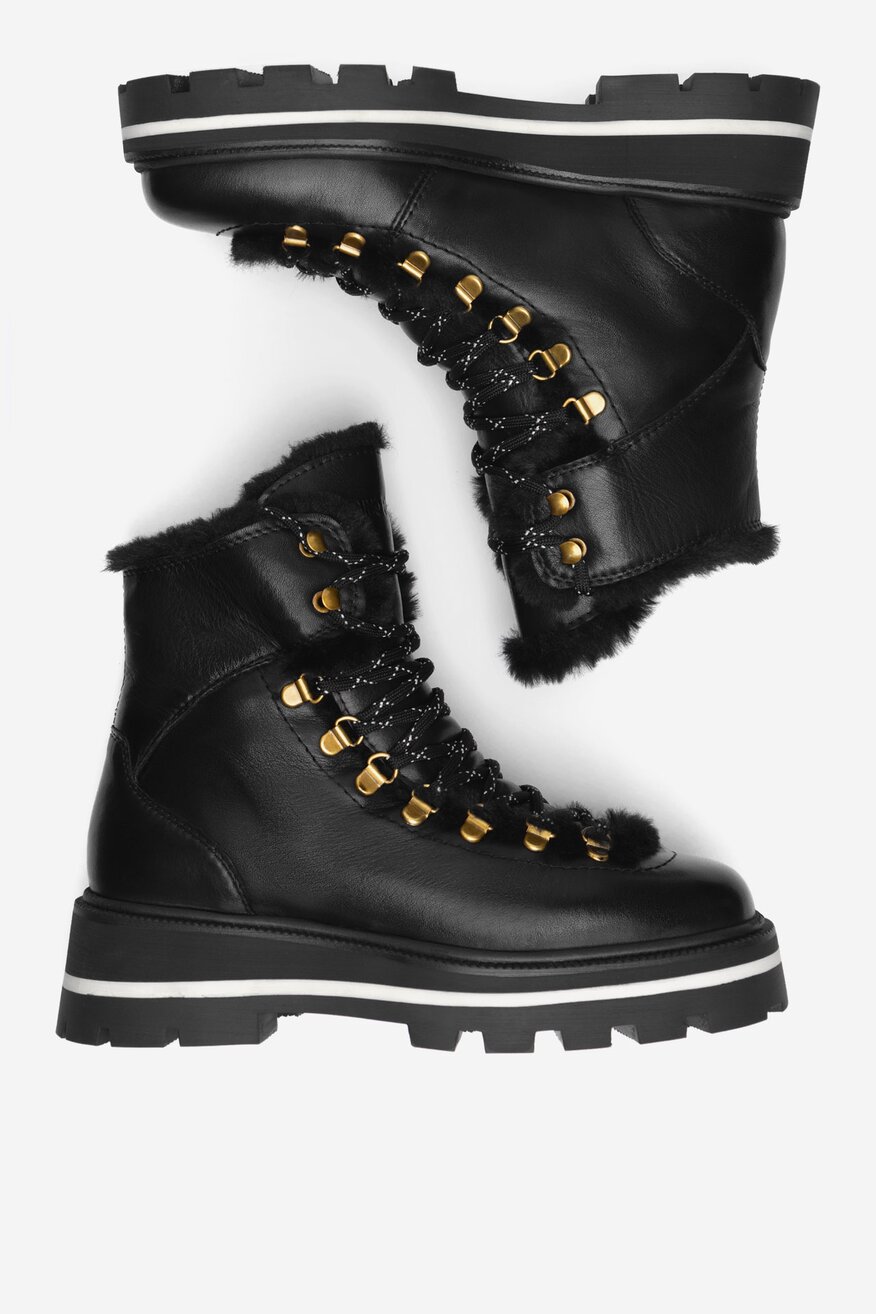 Trzewiki skórzane ocieplane