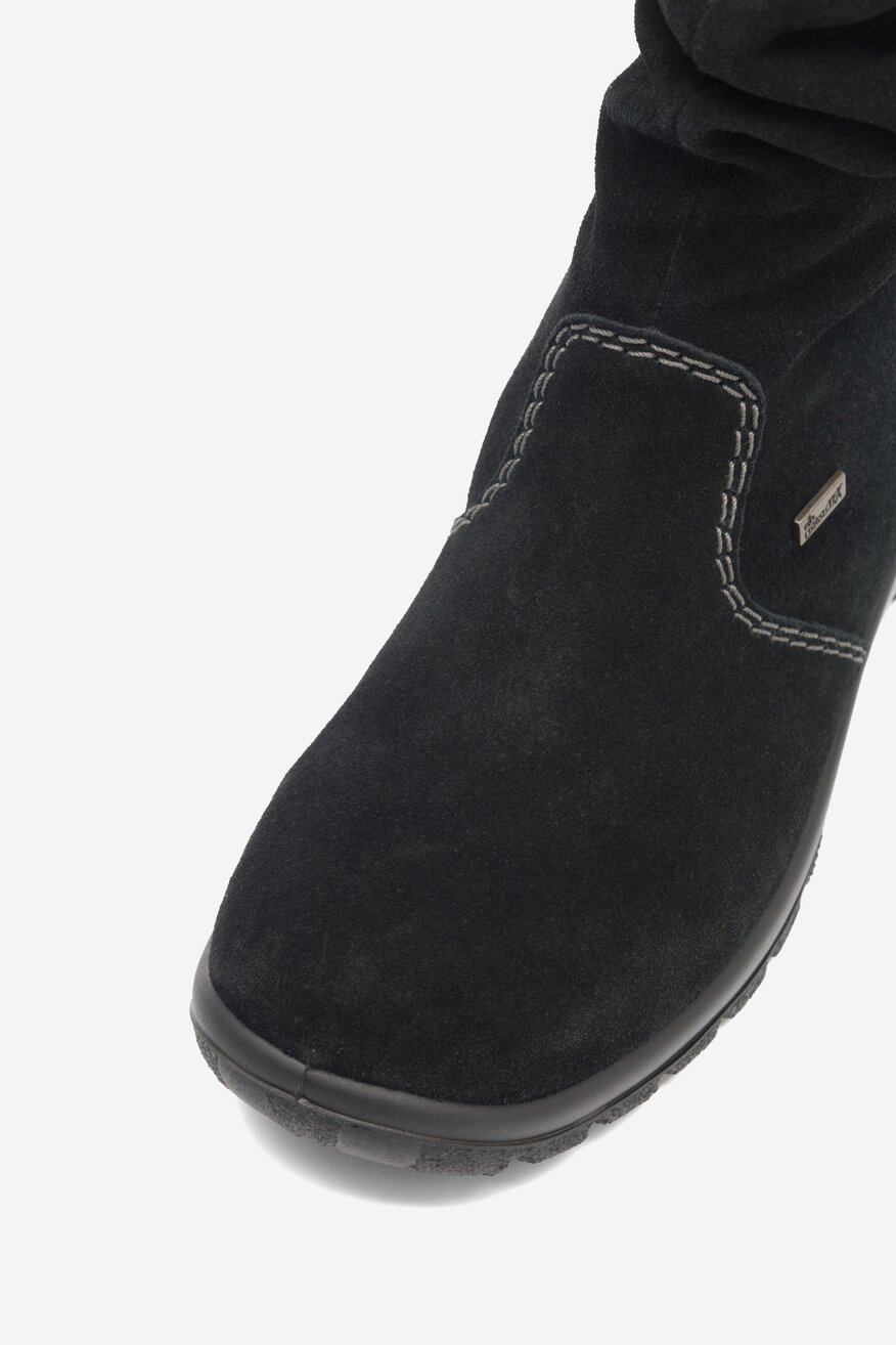 Botki skórzane ocieplane