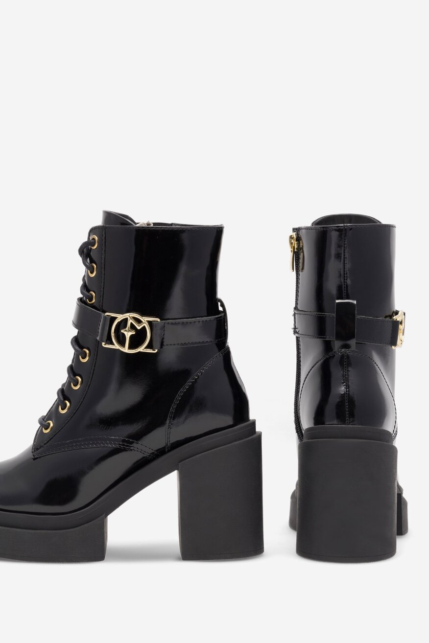 Trzewiki skórzane na słupku