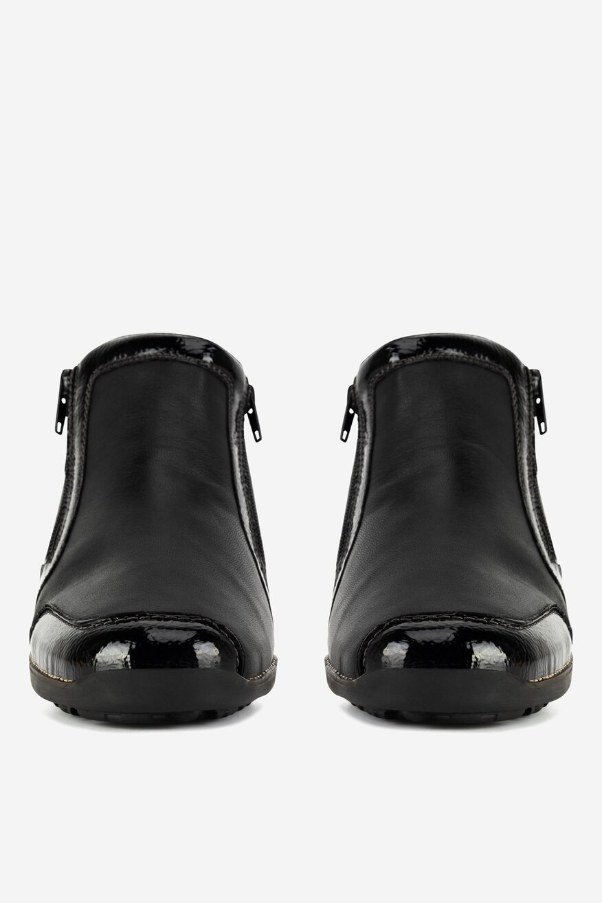 Botki skórzane ocieplane