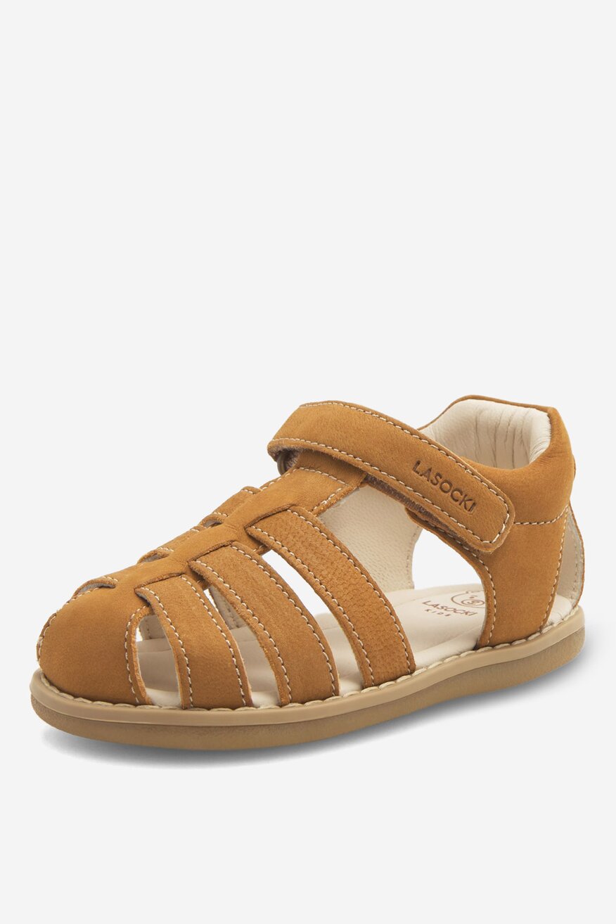 Sandały skórzane na rzepy