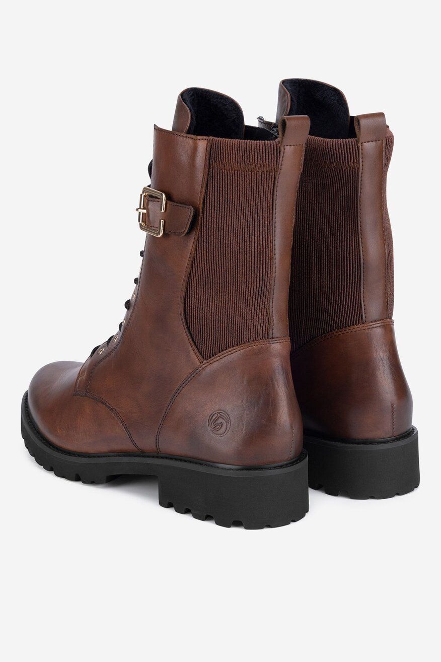 Trzewiki skórzane ocieplane