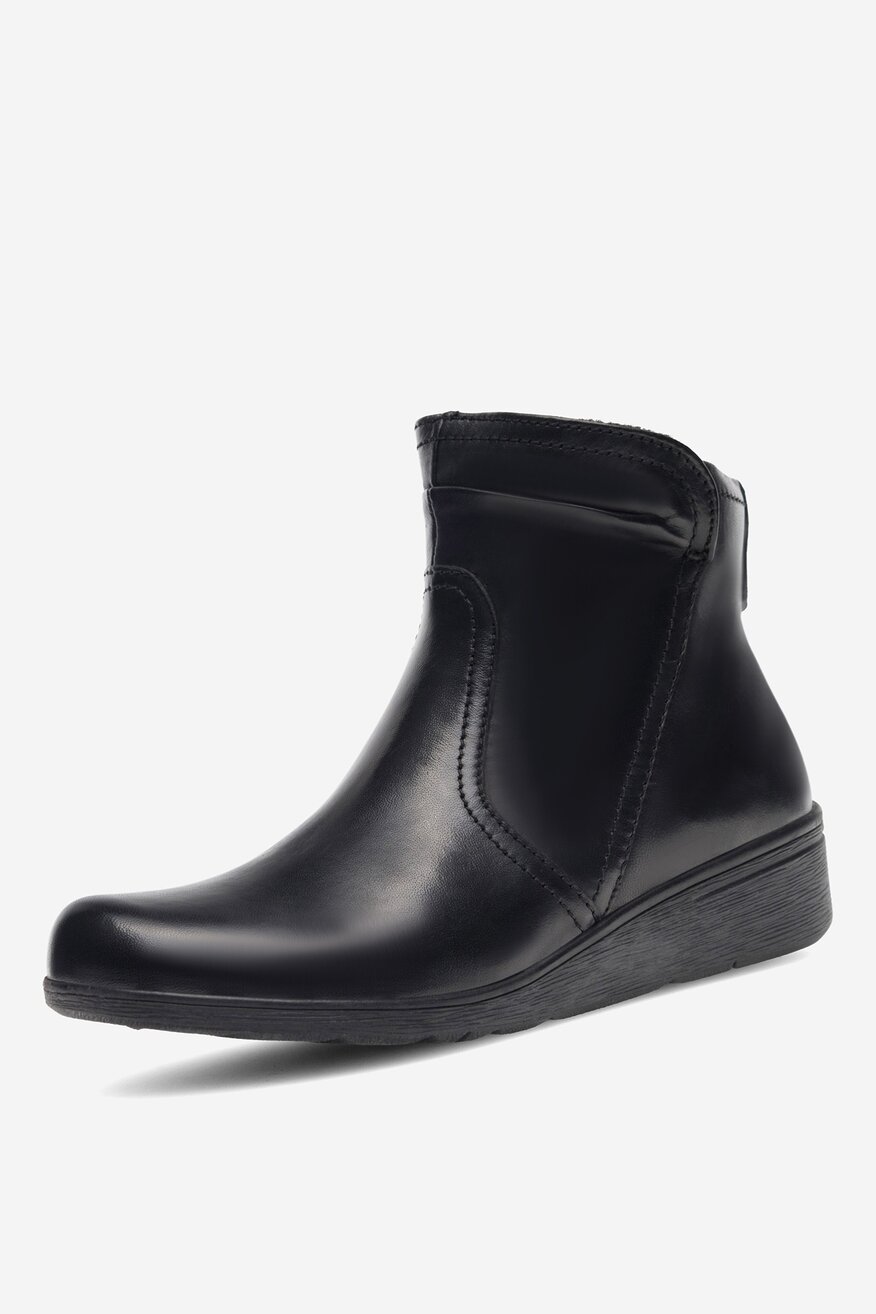 Botki skórzane ocieplane