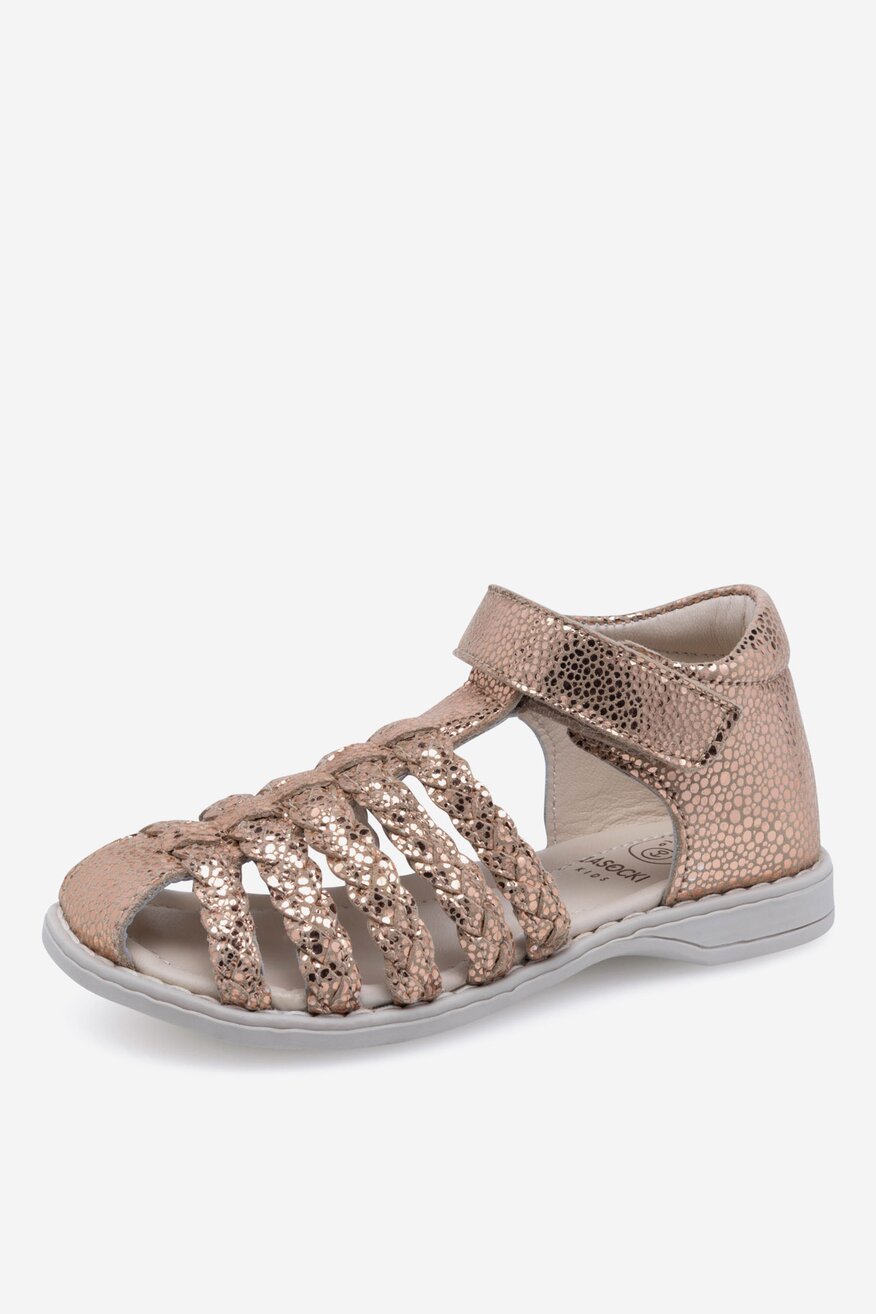 Sandały skórzane na rzepy