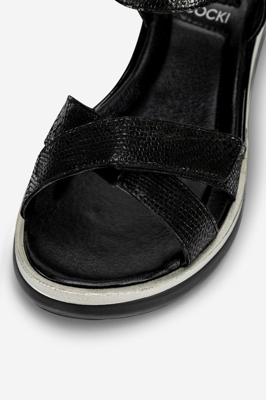 Sandały skórzane na rzepy