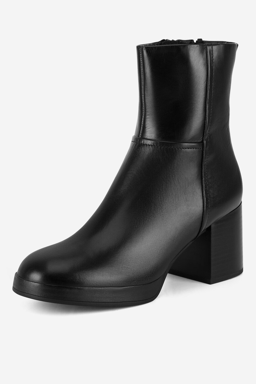 Botki skórzane ocieplane