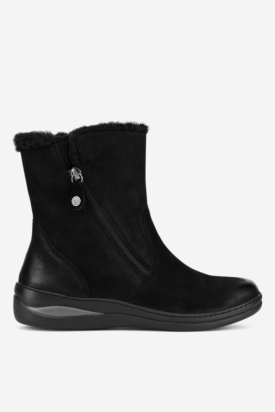 Botki skórzane ocieplane