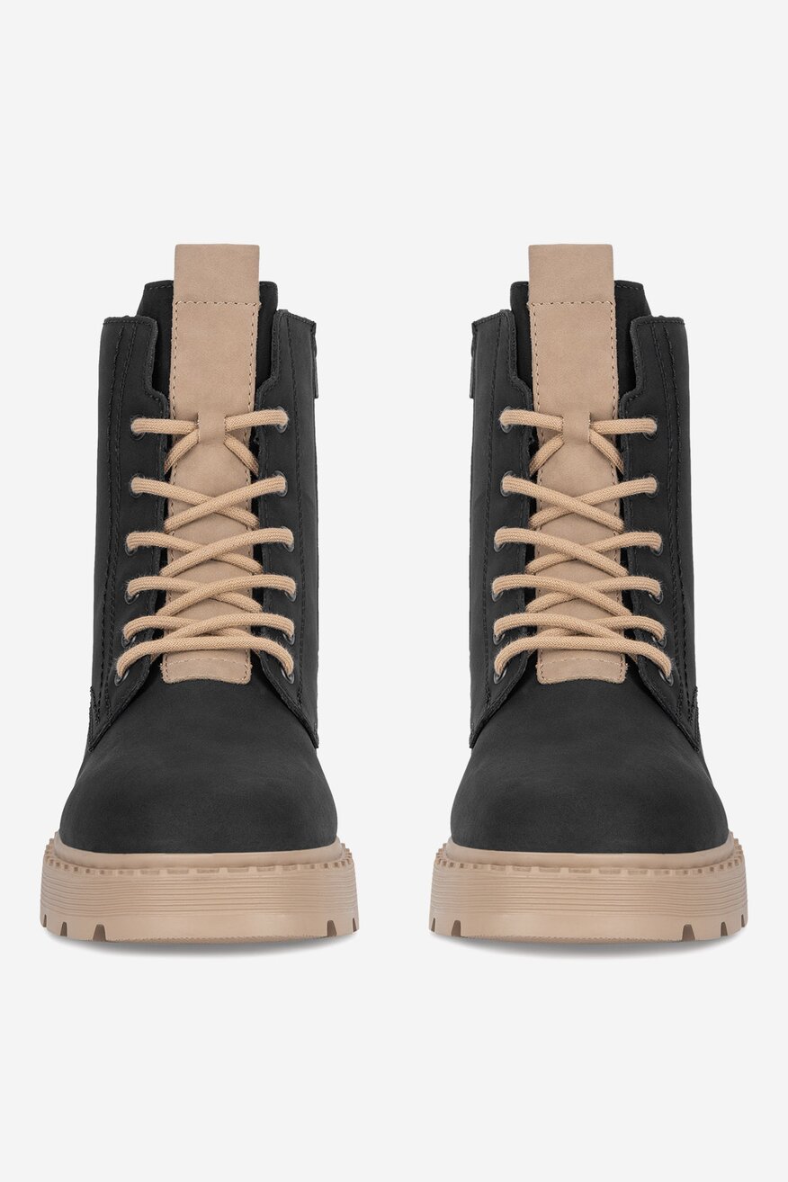 Trzewiki skórzane ocieplane