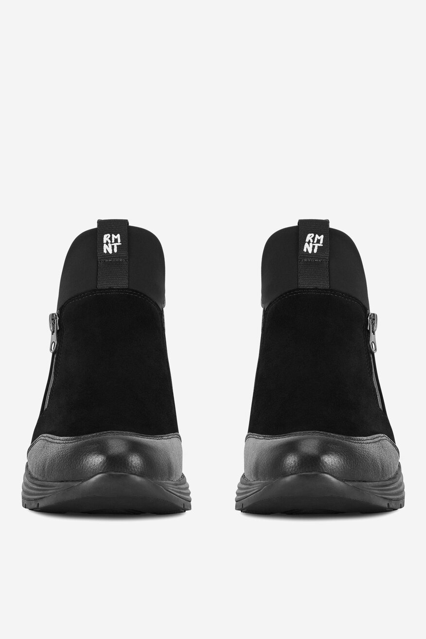 Botki skórzane ocieplane