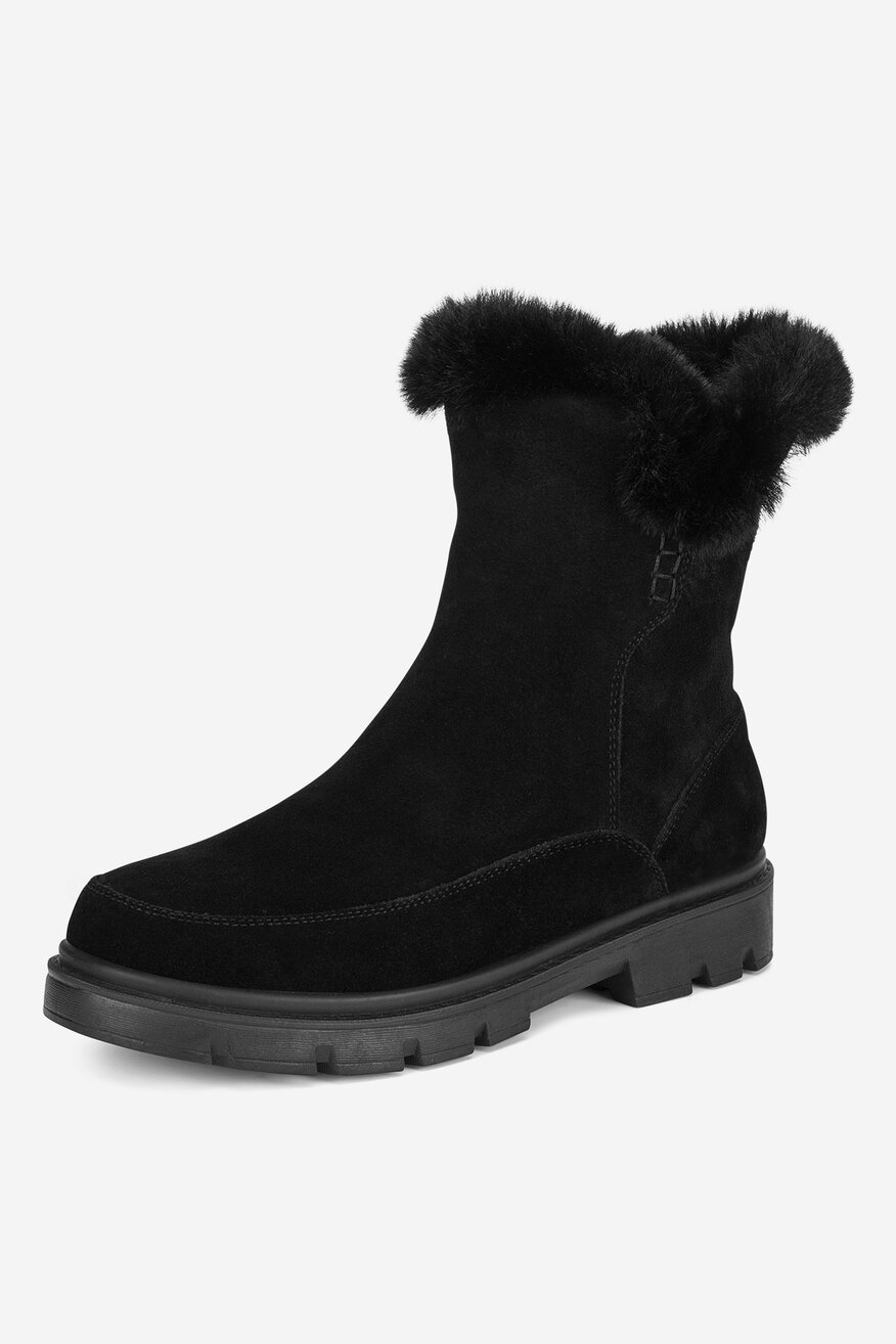 Botki skórzane ocieplane