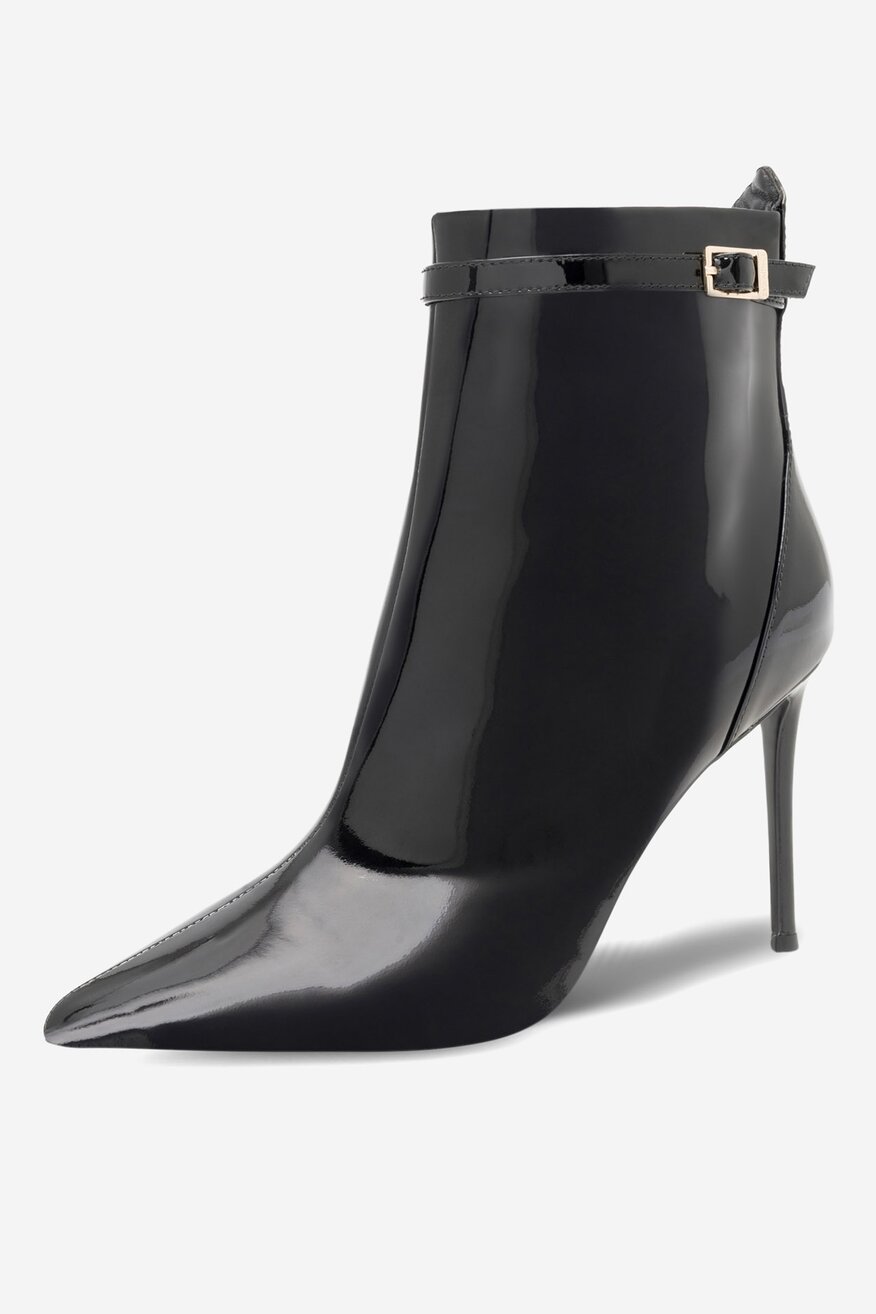 Botki skórzane na szpilce