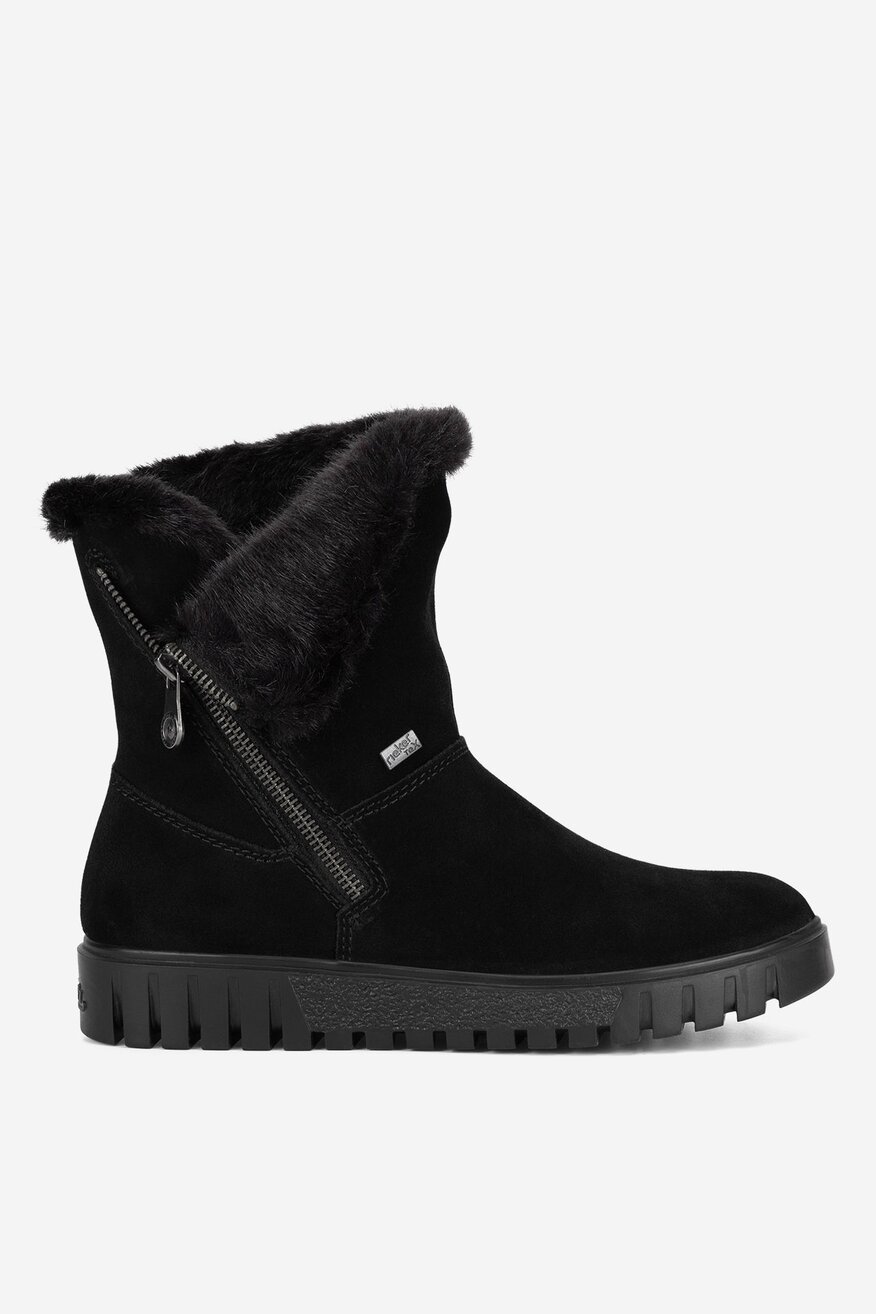 Botki skórzane ocieplane
