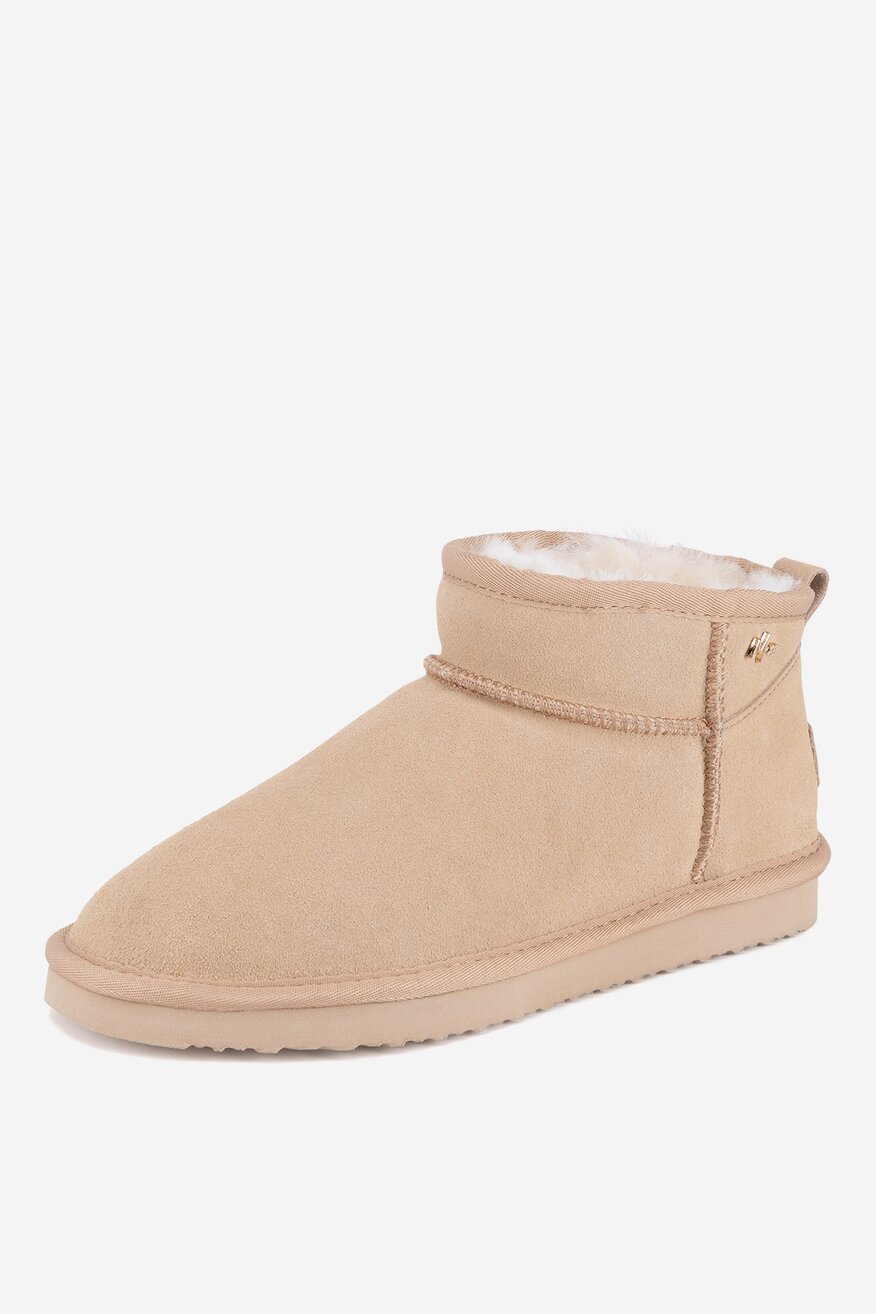 Botki skórzane ocieplane