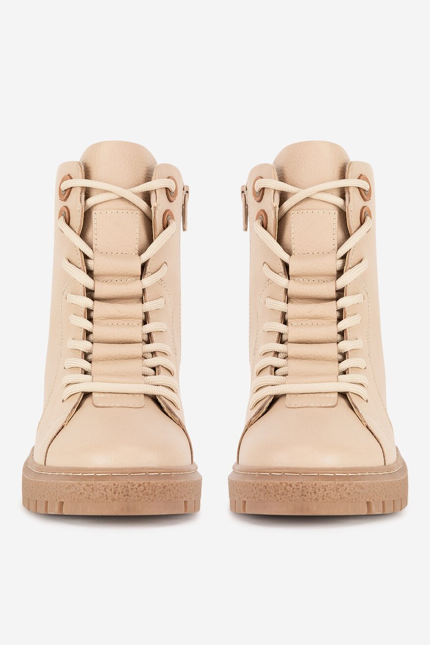 Trzewiki skórzane ocieplane