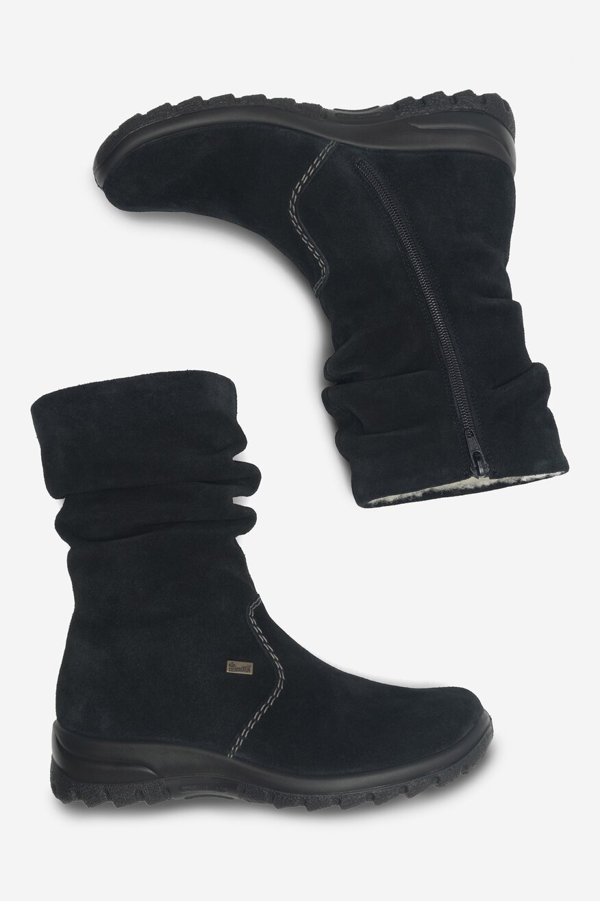 Botki skórzane ocieplane