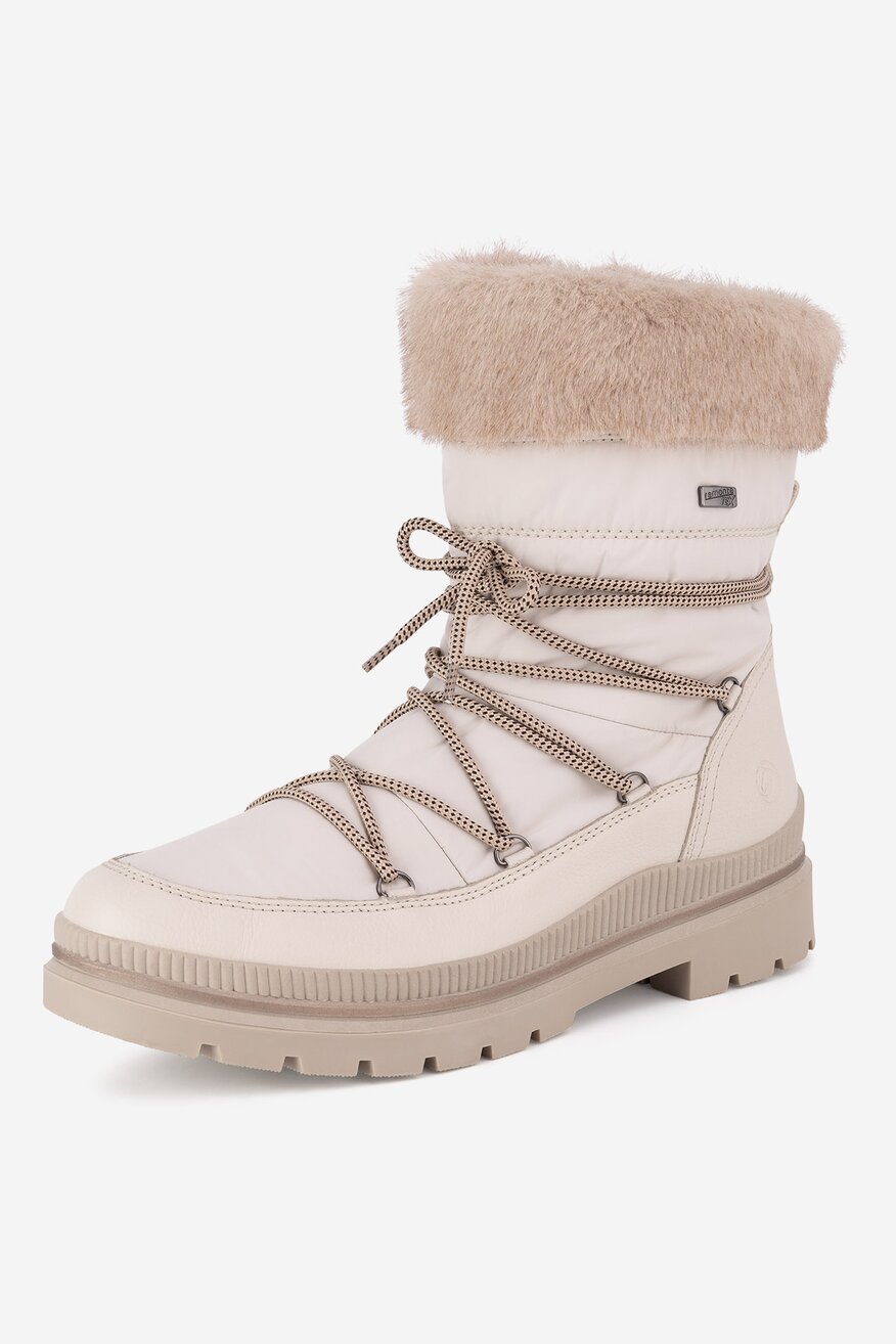 Śniegowce skórzane ocieplane