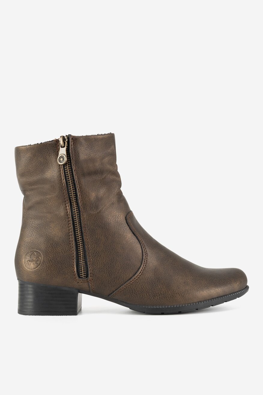 Botki skórzane ocieplane