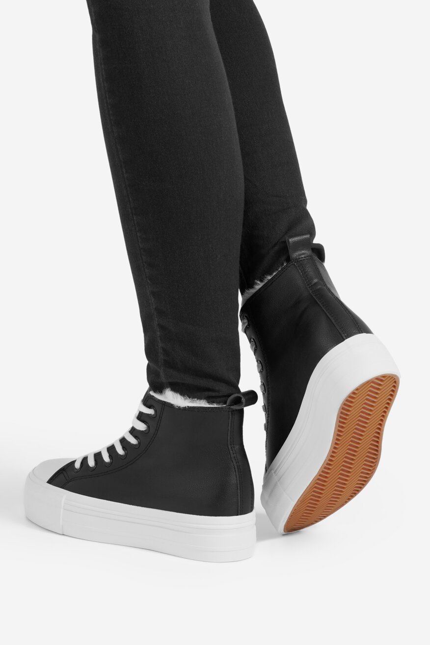 Trampki wysokie na platformie