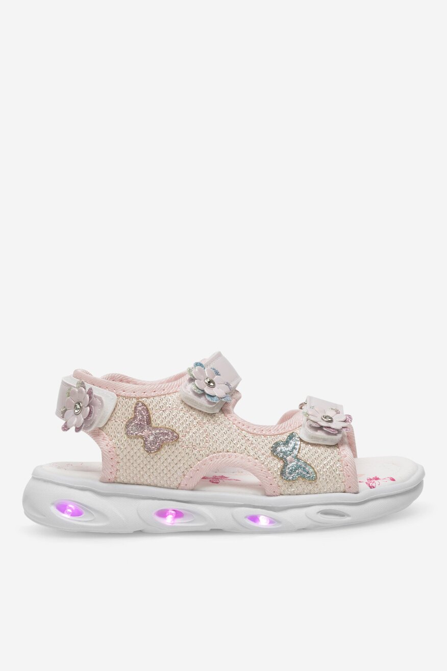 Sandały z migającymi diodami