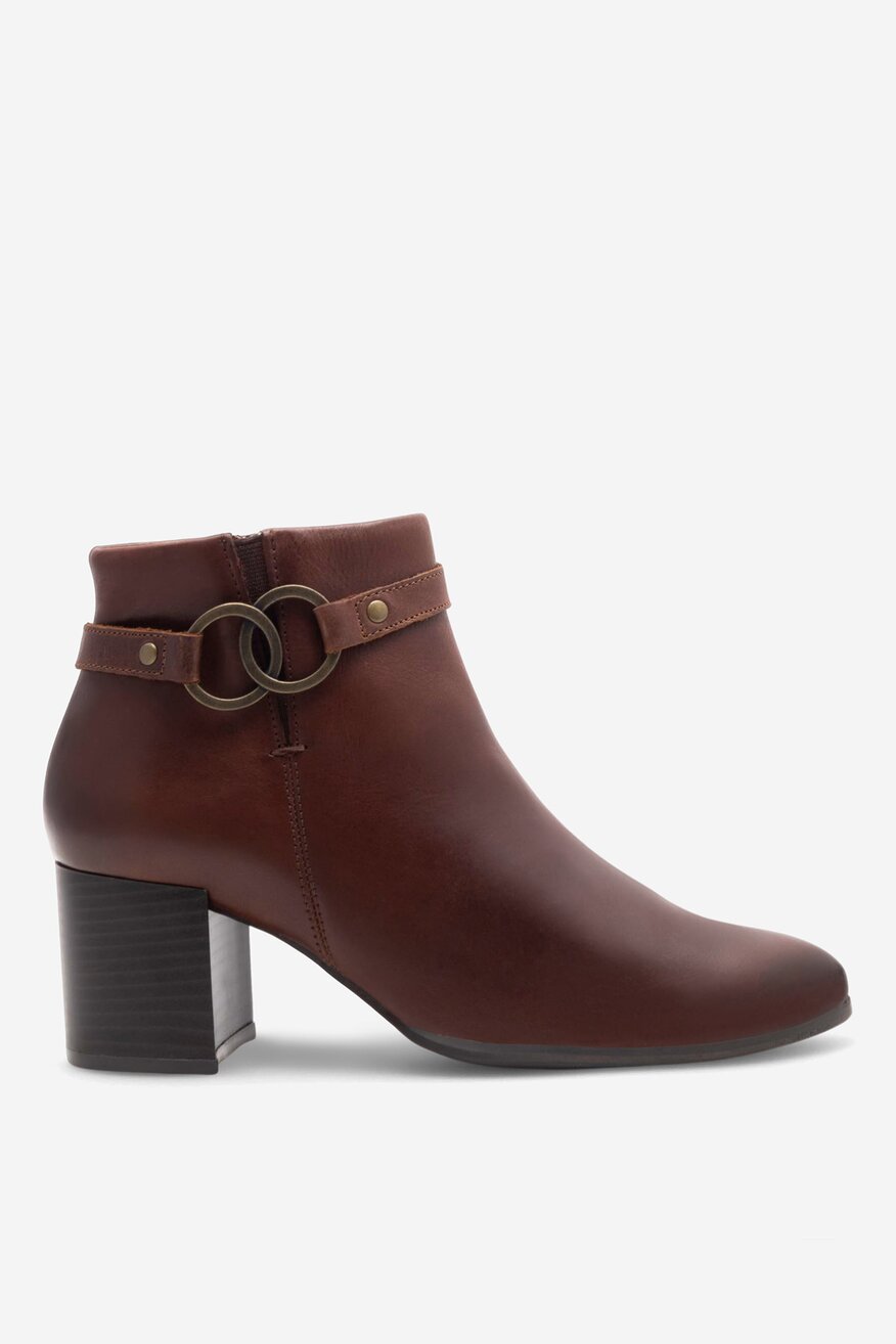 Botki skórzane ocieplane