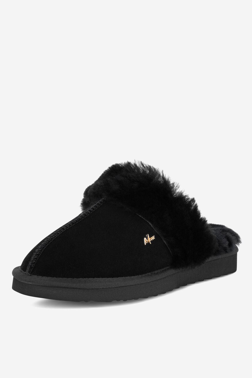 Kapcie skórzane ocieplane