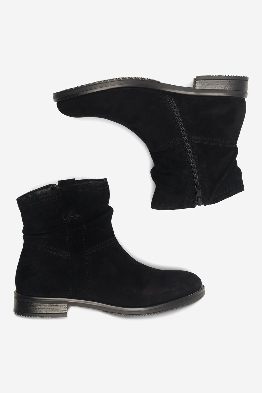 Botki skórzane ocieplane