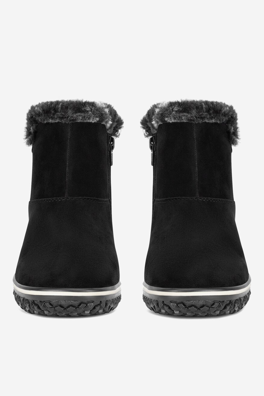 Botki skórzane ocieplane