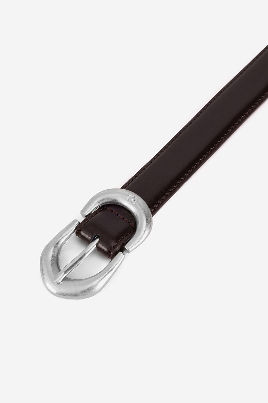 Pasek damski skórzany