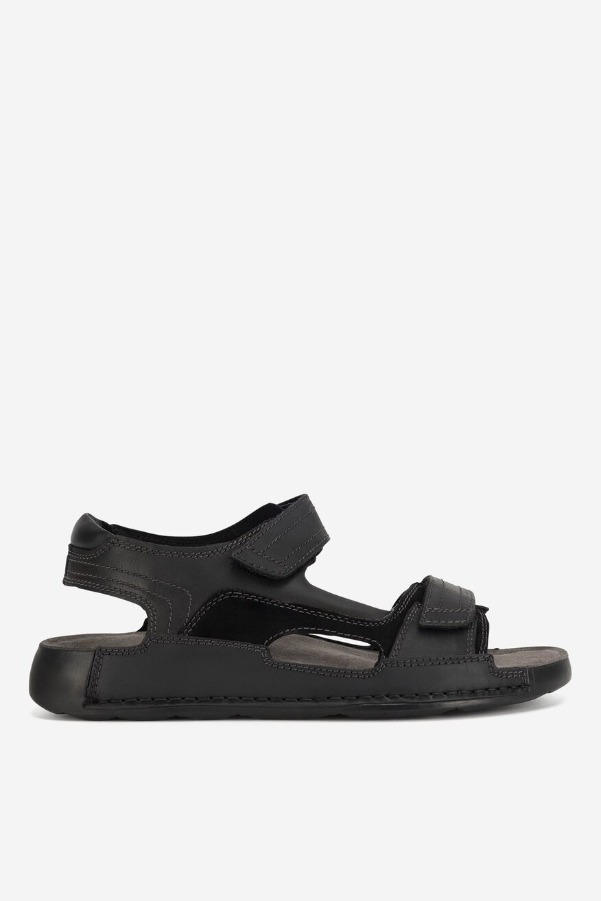 Sandały skórzane na rzepy