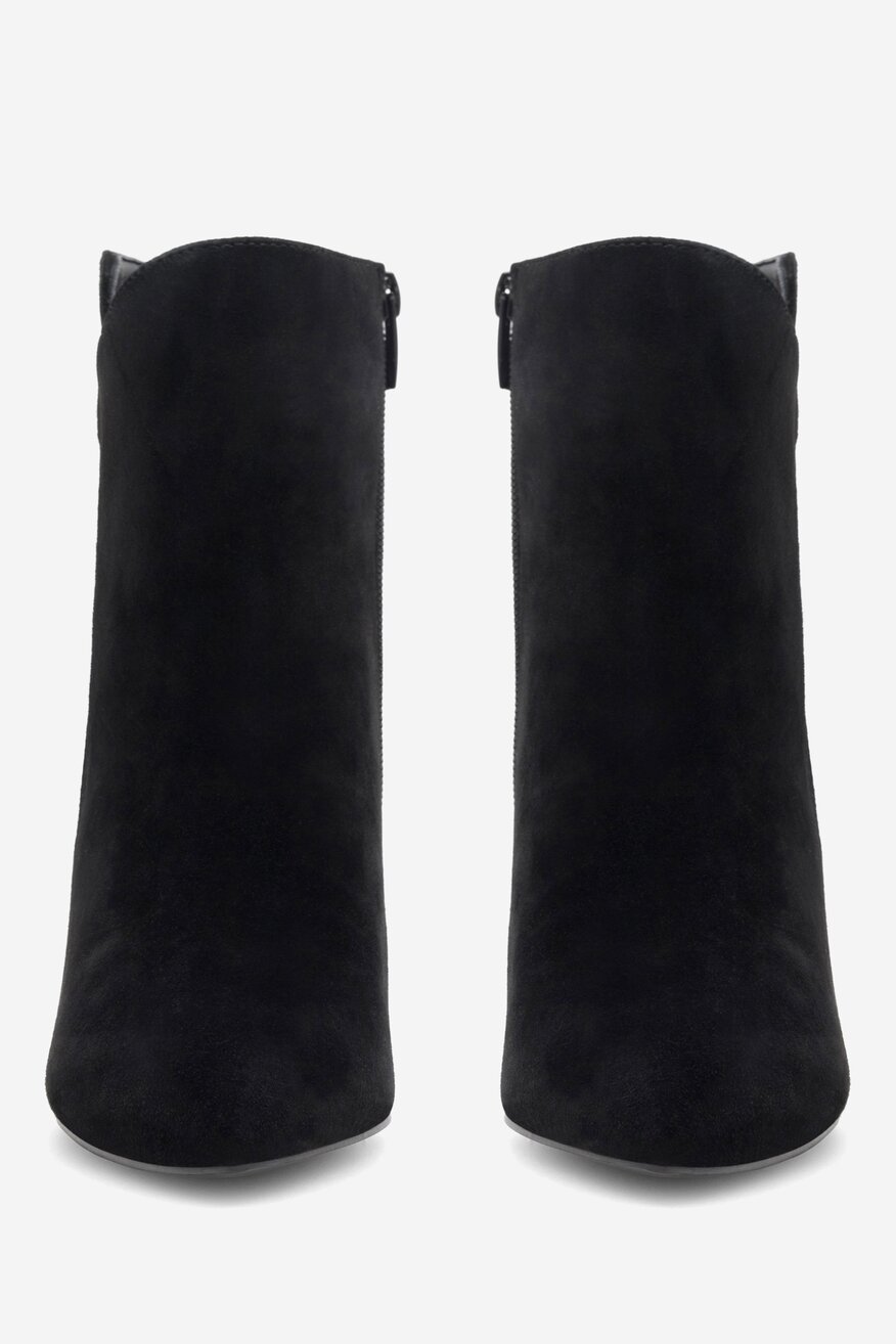 Botki skórzane na szpilce