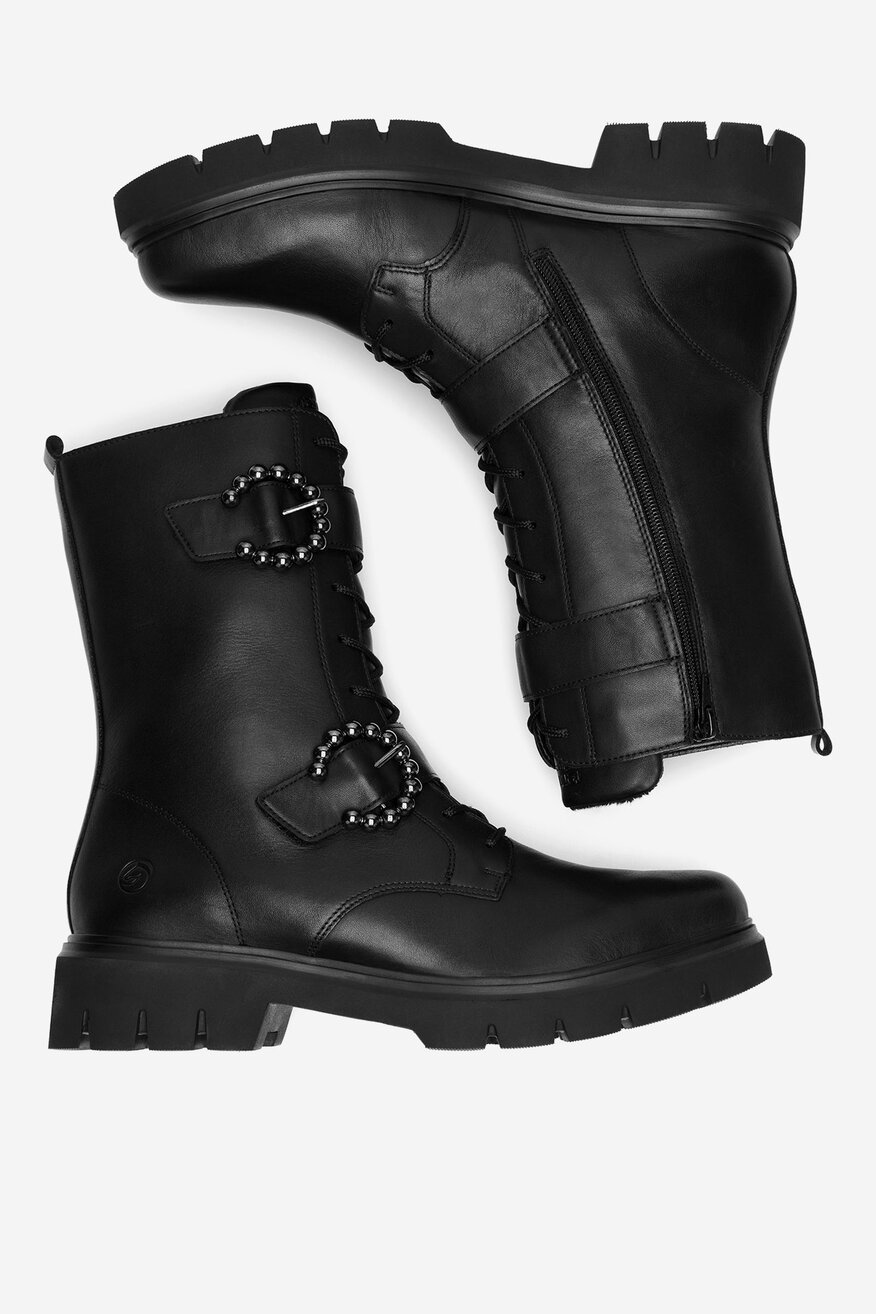 Trzewiki skórzane ocieplane