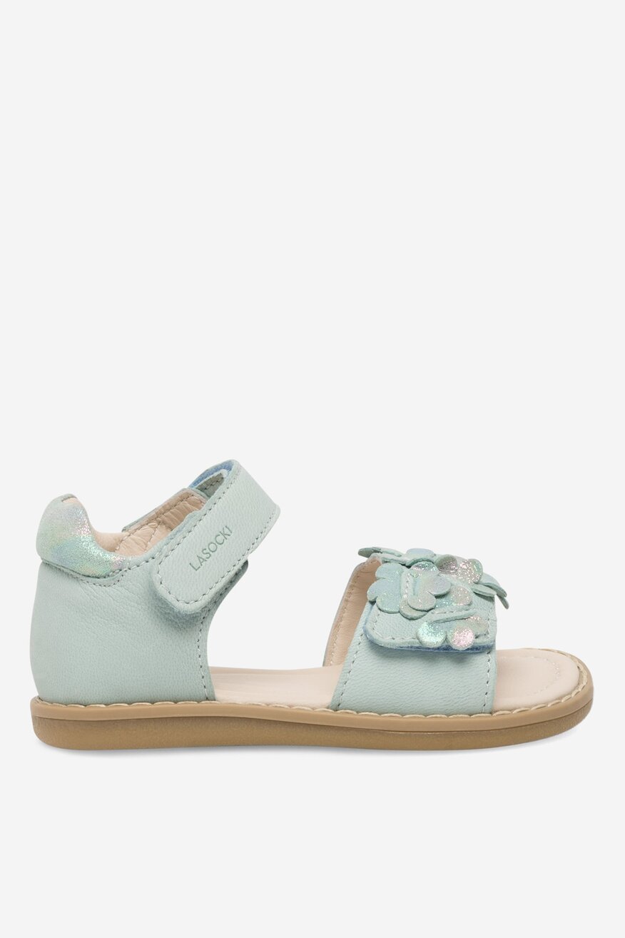 Sandały skórzane na rzepy