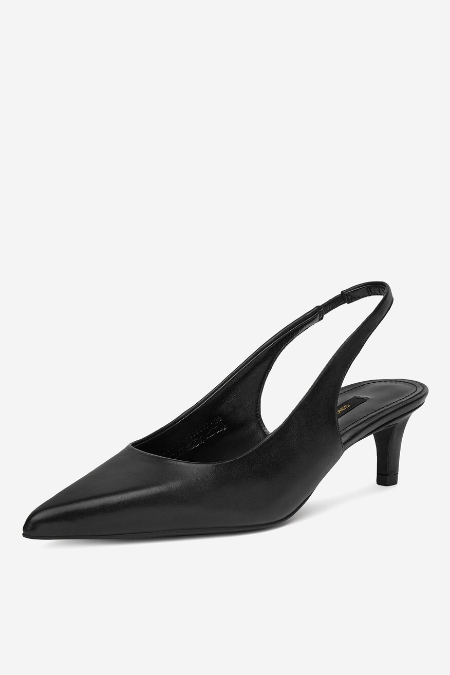 Czółenka skórzane