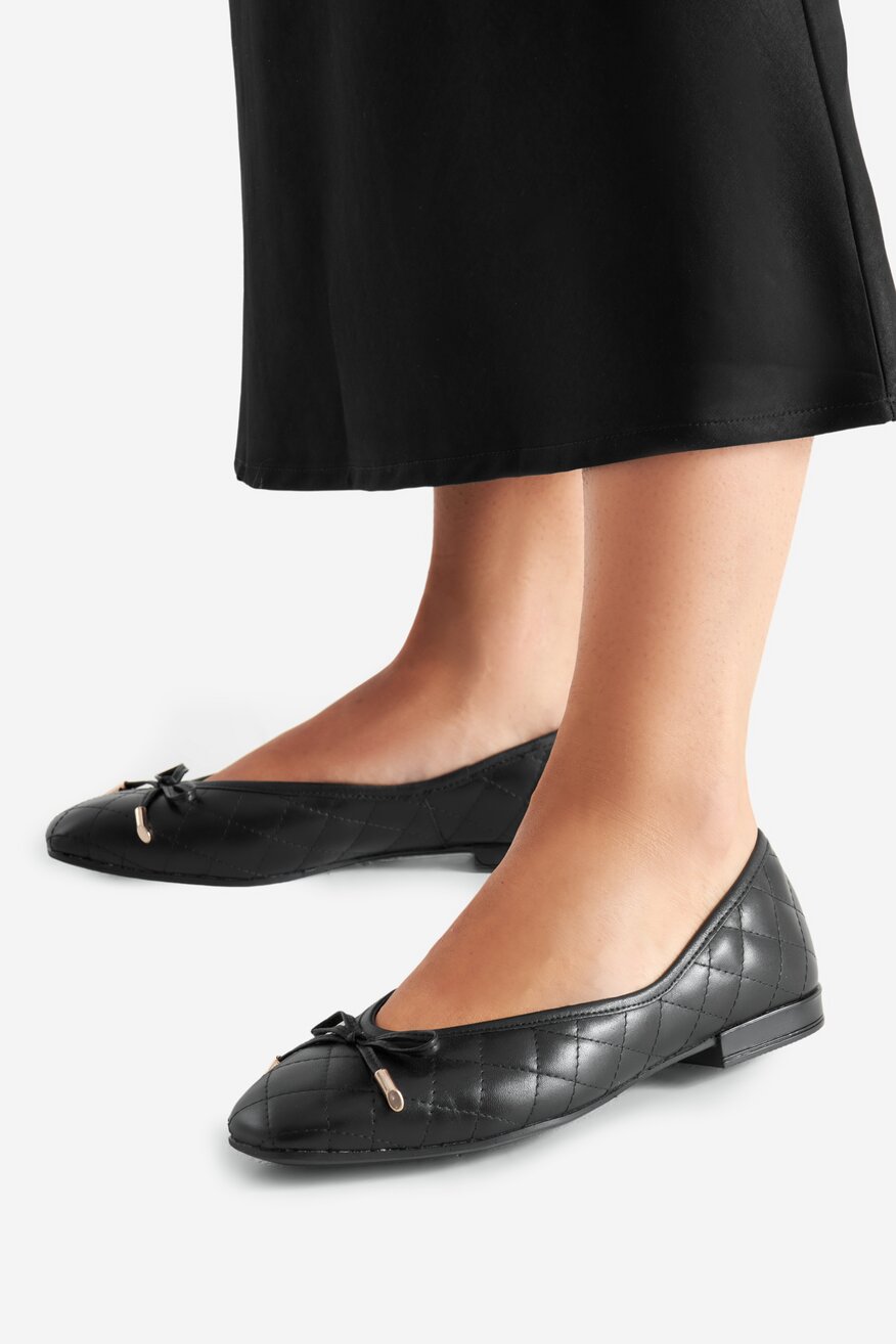 Baleriny skórzane