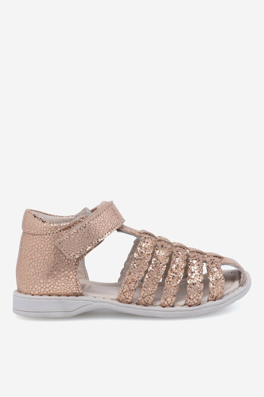 Sandały skórzane na rzepy