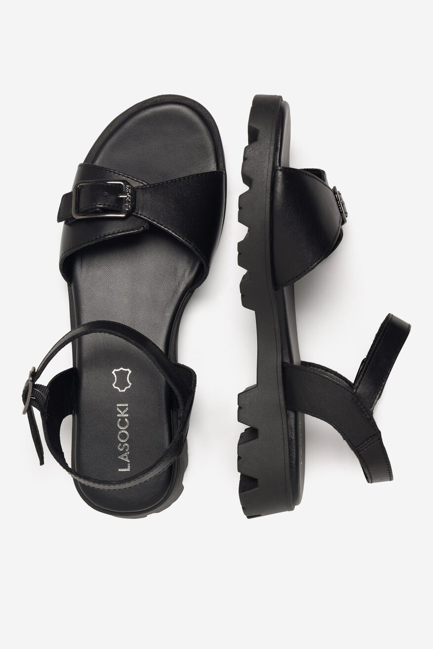 Skórzane sandały