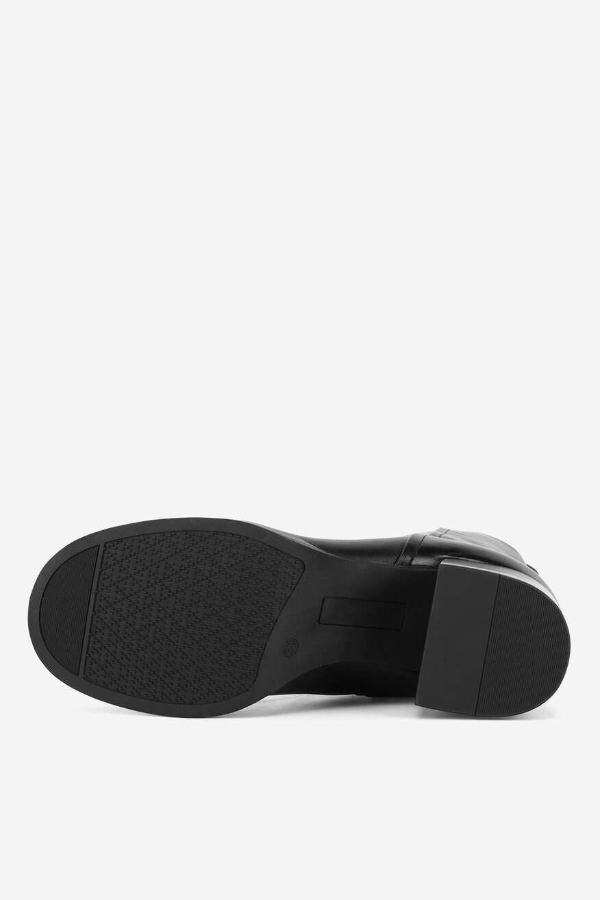 Botki skórzane ocieplane